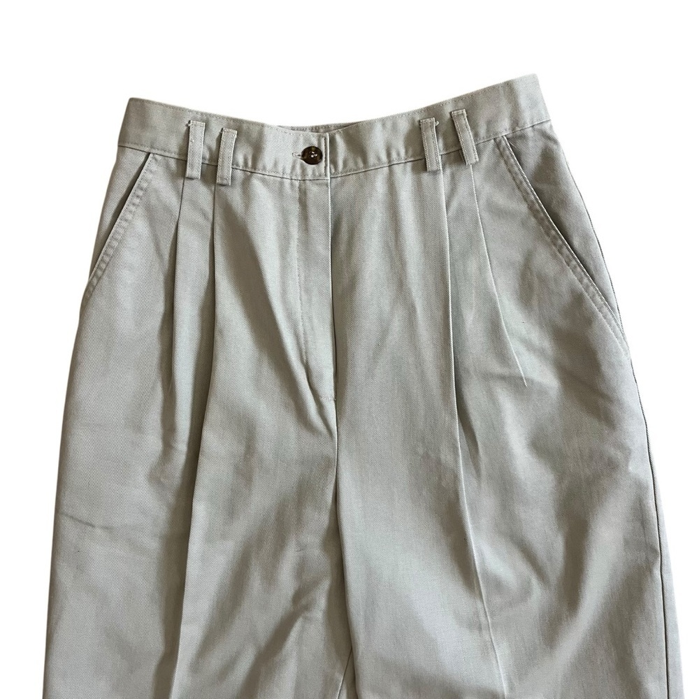 Vintage Allison Daley pleated front 100% cotton chinos work pants women’s size 6 - Picture 5 of 10